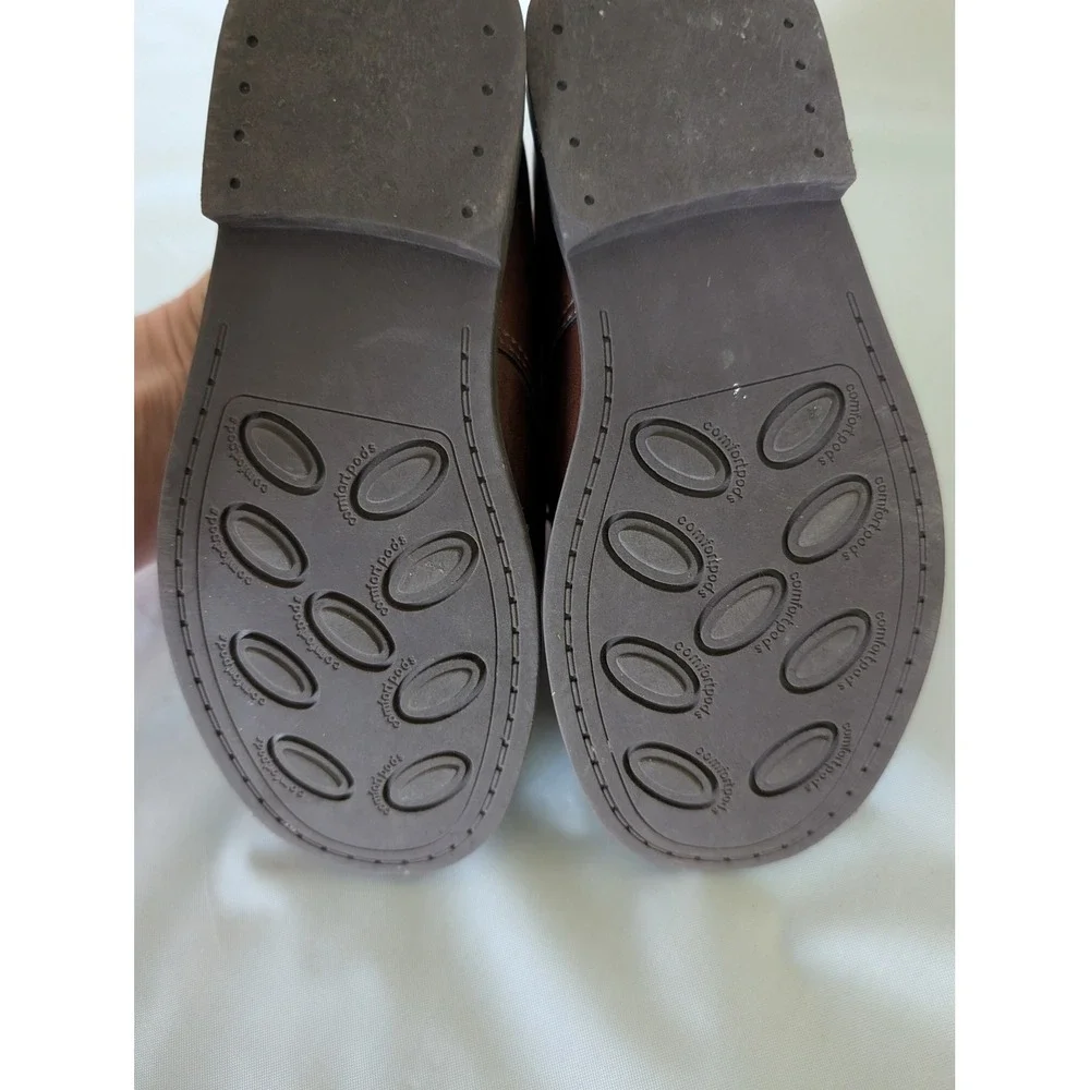Carters Spencer Brown Faux Leather Lace Up Dress Shoes Kids Size 10M CF22E01H